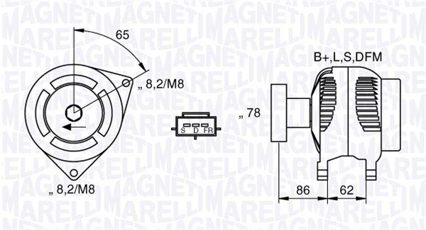 MAGNETI MARELLI Generaator 063731475010